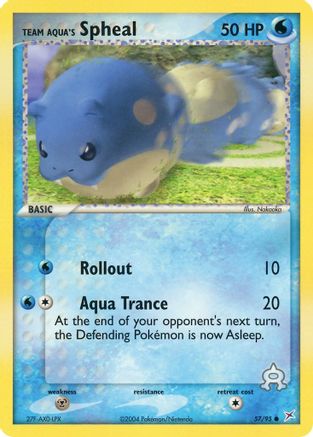 Team Aqua's Spheal (057/95) - TMVTA  - Common - Reverse Holofoil