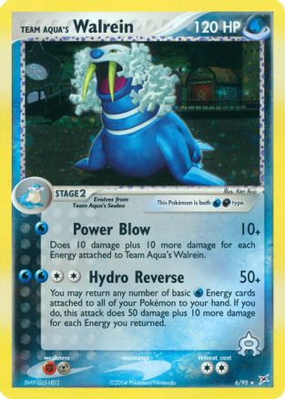 Team Aqua's Walrein (006/95) - TMVTA  - Holo Rare - Reverse Holofoil