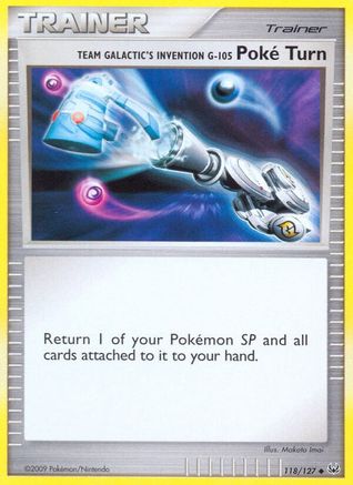 Team Galactic's Invention G-105 Poke Turn (118/127) - P  - Uncommon - Reverse Holofoil