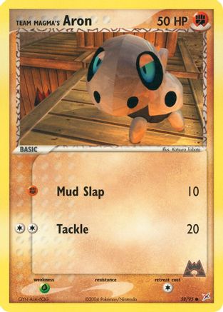 Team Magma's Aron (058/95) - TMVTA  - Common - Reverse Holofoil