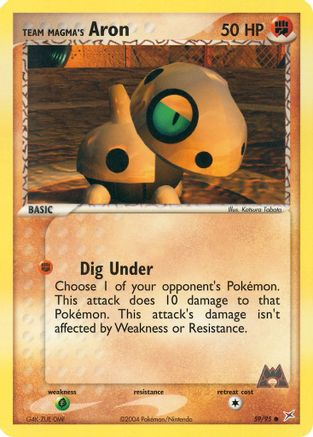 Team Magma's Aron (059/95) - TMVTA  - Common