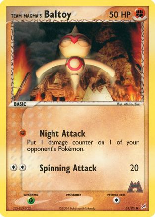 Team Magma's Baltoy (061/95) - TMVTA  - Common - Reverse Holofoil