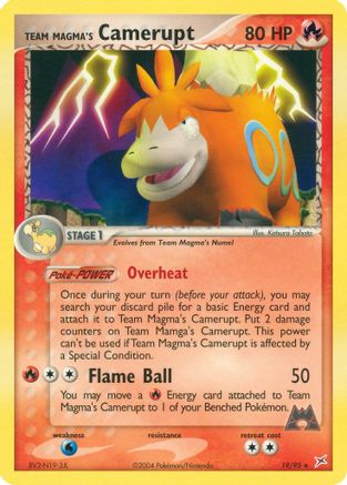 Team Magma's Camerupt (019) - TMVTA  - Rare - Reverse Holofoil