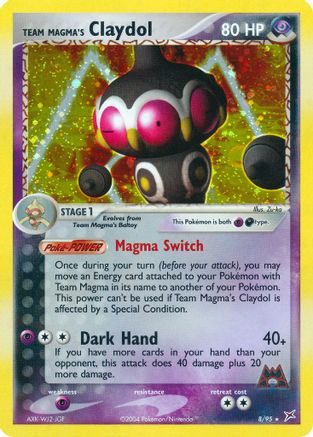 Team Magma's Claydol (008/95) - TMVTA  - Holo Rare - Reverse Holofoil