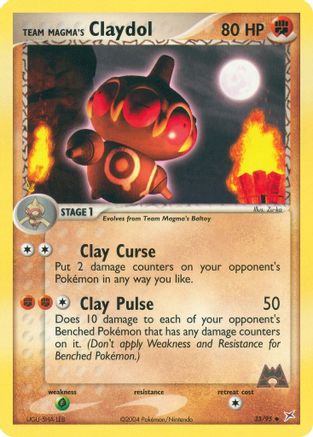 Team Magma's Claydol (033/95) - TMVTA  - Uncommon - Reverse Holofoil