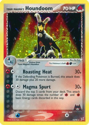 Team Magma's Houndoom (010/95) - TMVTA  - Holo Rare - Holofoil
