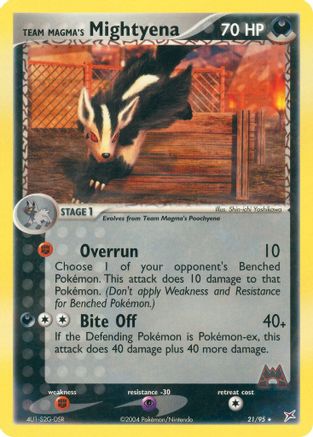 Team Magma's Mightyena (021/95) - TMVTA  - Rare