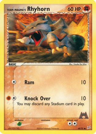 Team Magma's Rhyhorn (068/95) - TMVTA  - Common