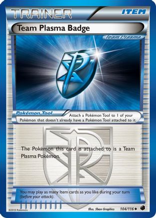 Team Plasma Badge (Team Plasma) (104) - PF  - Uncommon