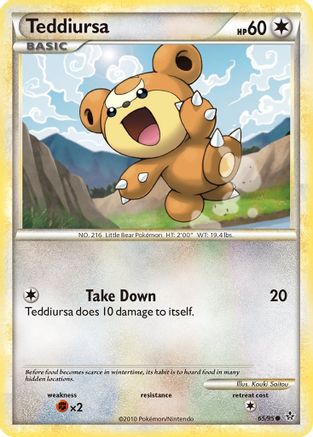 Teddiursa (065) - U  - Common - Reverse Holofoil