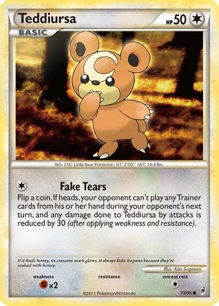 Teddiursa (073) - COL  - Common - Reverse Holofoil