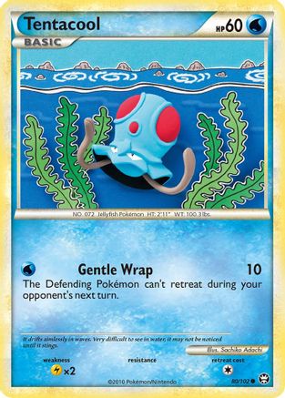 Tentacool (080/102) - T  - Common - Reverse Holofoil