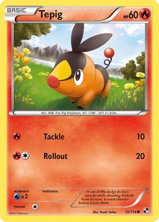 Tepig (15) (015/114) - BAW  - Common