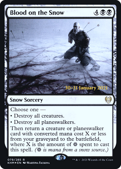 Blood on the Snow (PRE-79S) - rare: (snow) - Foil