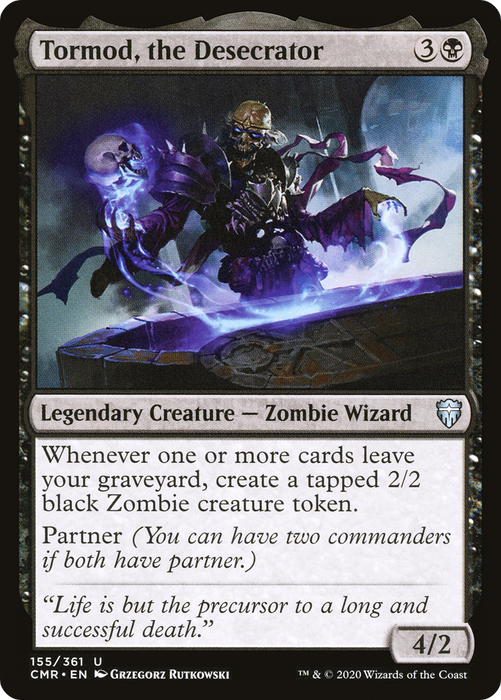 Tormod, the Desecrator (CMR-155) - uncommon - Foil