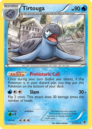 Tirtouga (027) - PB  - Uncommon - Reverse Holofoil