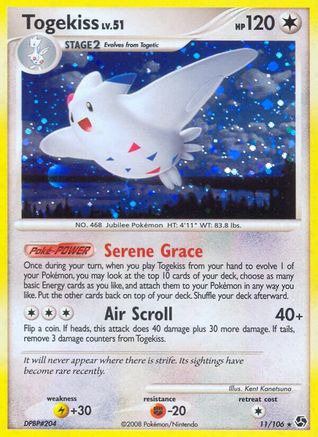 Togekiss (011) - GE  - Holo Rare - Reverse Holofoil