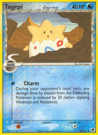 Togepi (Delta Species) (041) - DF  - Uncommon