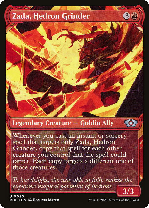 Zada, Hedron Grinder (MUL-025) - uncommon: (Showcase) - Foil