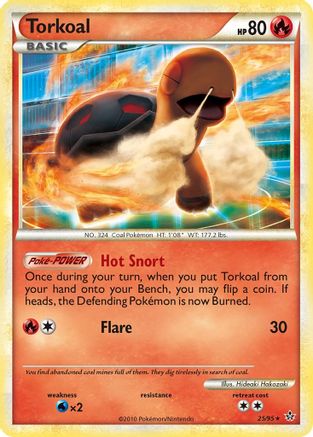 Torkoal (025) - U  - Rare - Reverse Holofoil