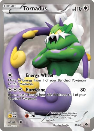 Tornadus (98 Full Art) (098/98) - EP  - Ultra Rare - Holofoil