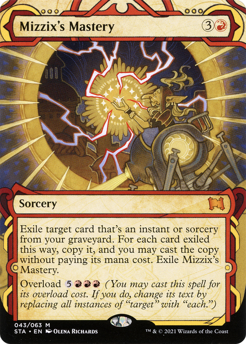 Mizzix's Mastery (STA-043) - mythic: (Showcase) (Borderless) - Foil