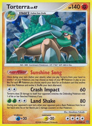 Torterra (011) - S  - Holo Rare - Reverse Holofoil