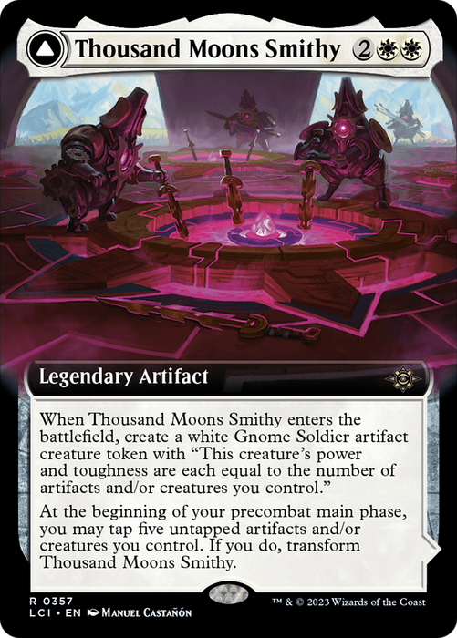 Thousand Moons Smithy // Barracks of the Thousand (LCI-357) - rare: (Extended Art) - Foil