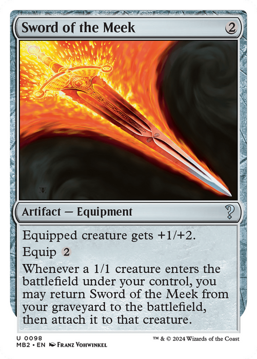 Sword of the Meek (MB2-098) - uncommon