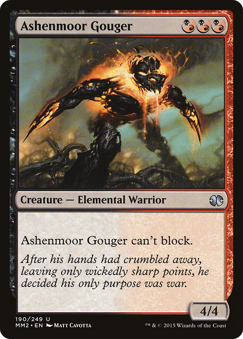 Ashenmoor Gouger (MM2-190) - uncommon - Foil