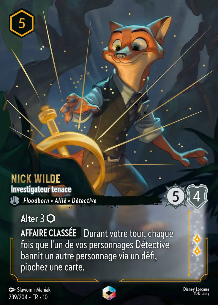 Nick Wilde - Investigateur tenace (Enchantée) (239/204) - LDLP - Enchantée - Holofoil