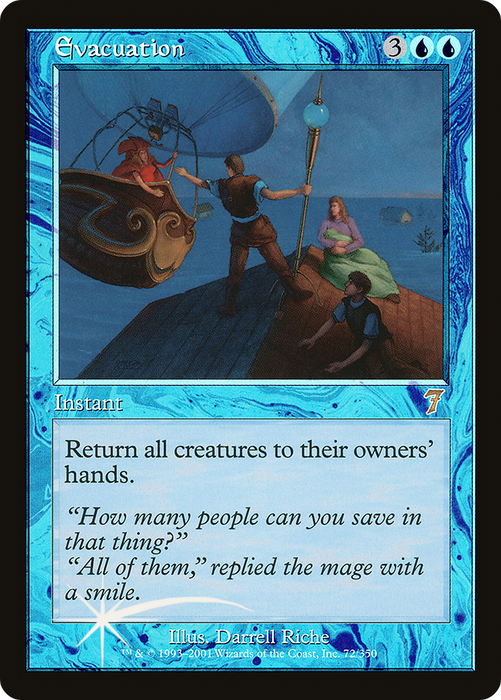 Evacuation (7ED-72★) - rare - Foil