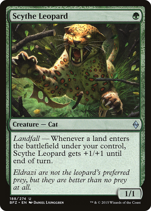 Scythe Leopard (BFZ-188) - uncommon