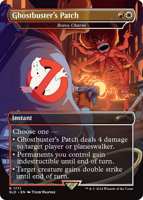 Boros Charm (SLD-1771) - rare / Ghostbuster's Patch (Borderless) - Foil