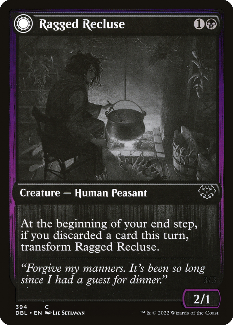 Ragged Recluse // Odious Witch (DBL-394) - common: (Double Faced Transform)