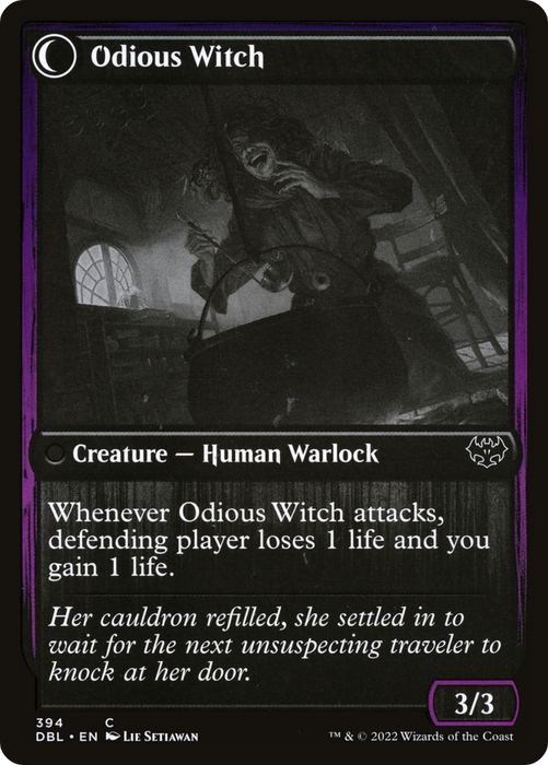 Ragged Recluse // Odious Witch (DBL-394) - common: (Double Faced Transform)