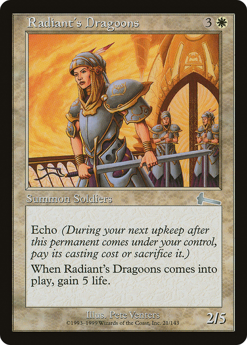 Radiant's Dragoons (ULG-021) - uncommon