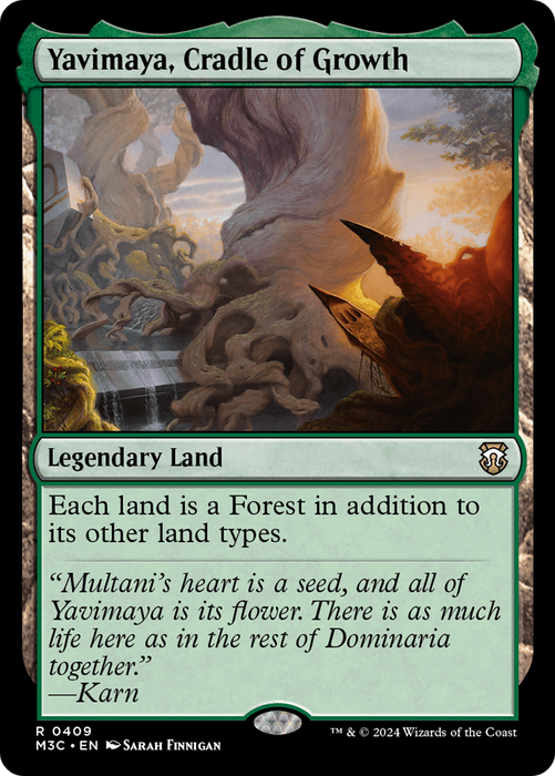 Yavimaya, Cradle of Growth (M3C-409) - rare - Foil