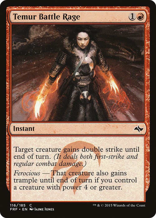 Temur Battle Rage (FRF-116) - common - Foil