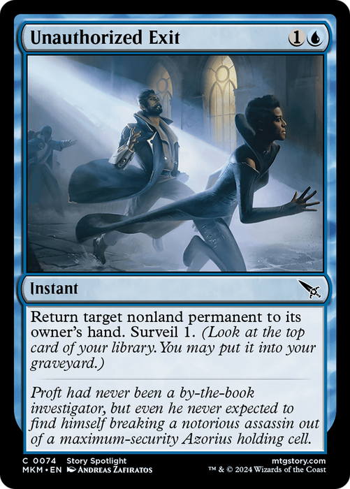 Unauthorized Exit (MKM-074) - common - Foil