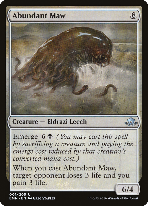 Abundant Maw (EMN-001) - uncommon - Foil