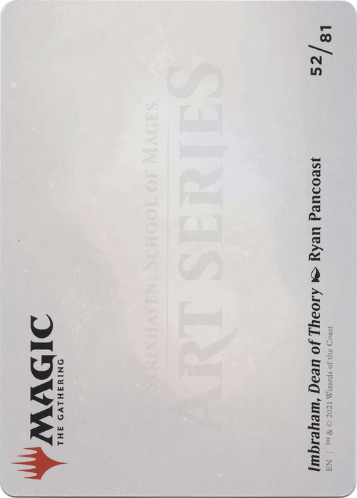 Imbraham, Dean of Theory // Imbraham, Dean of Theory (ASTX-052) - common (Borderless) - Foil