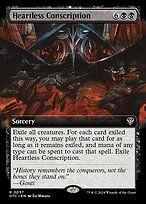 Heartless Conscription (OTC-057) - rare: (Extended Art)