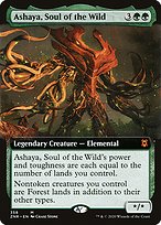 Ashaya, Soul of the Wild (ZNR-358) - mythic: (Extended Art)