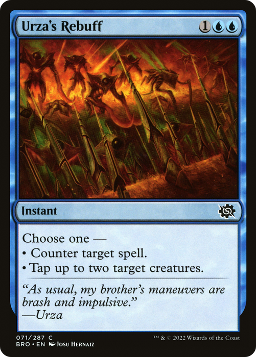 Urza's Rebuff (BRO-071) - common - Foil