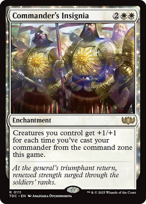 Commander's Insignia (TDC-111) - rare: (enchantment)