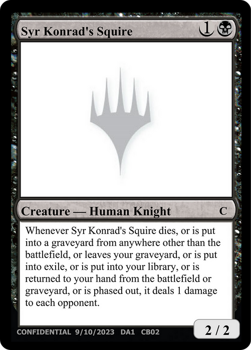 Syr Konrad's Squire (UNK-CB02B) - common