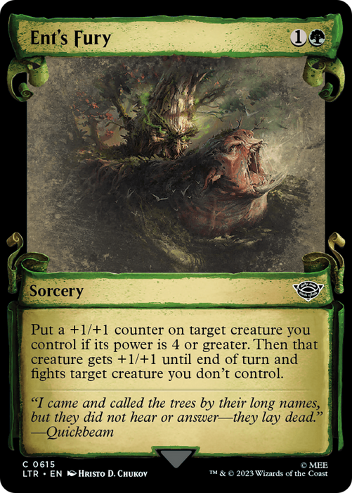 Ent's Fury (LTR-615) - common: (Showcase) - Foil