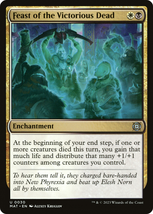 Feast of the Victorious Dead (MAT-030) - uncommon - Foil