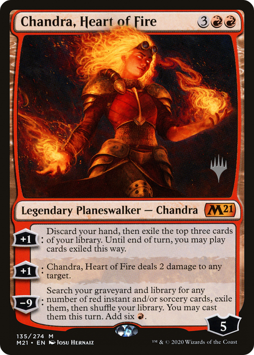 Chandra, Heart of Fire (PPM21-135P) - mythic